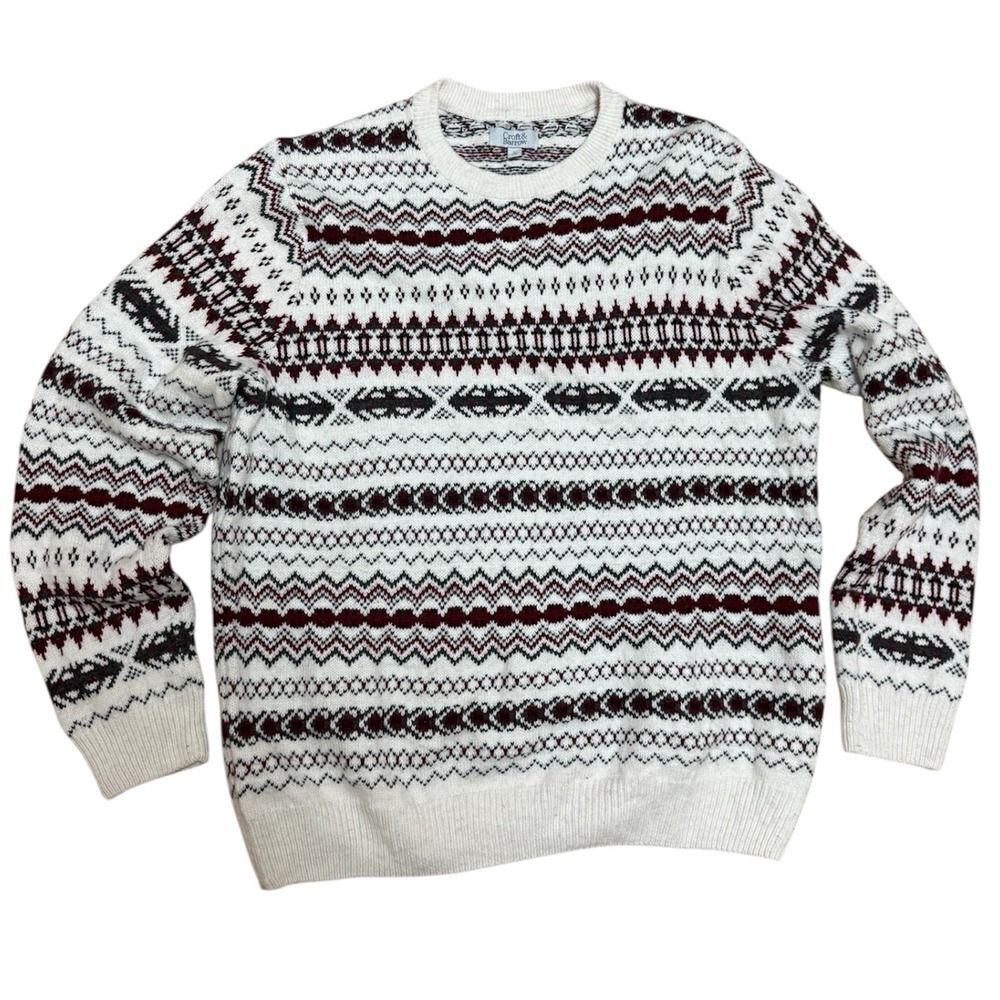 Croft & Barrow Fair Isle Crew Neck Heavy Knit Sweater. Multicolor. Men's. Sz L - Picture 12 of 12
